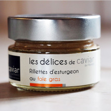 Rillettes d'esturgeon au foie gras